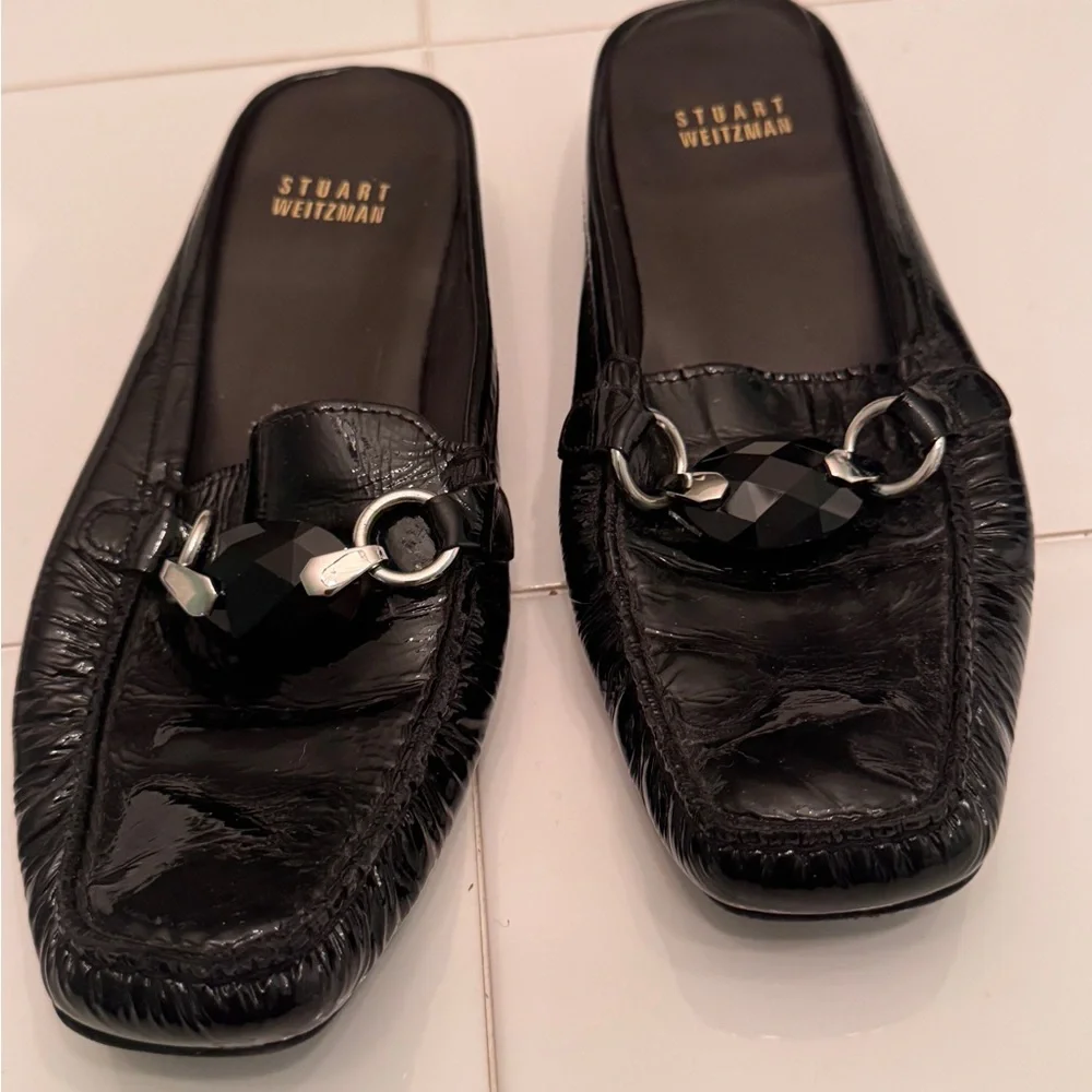 Stuart Weitzman glossy black